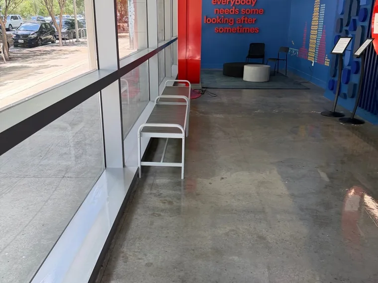 Retail storefront entrance cleaning in Austin